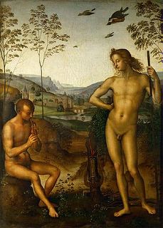 Apolo y Marsias. Perugino