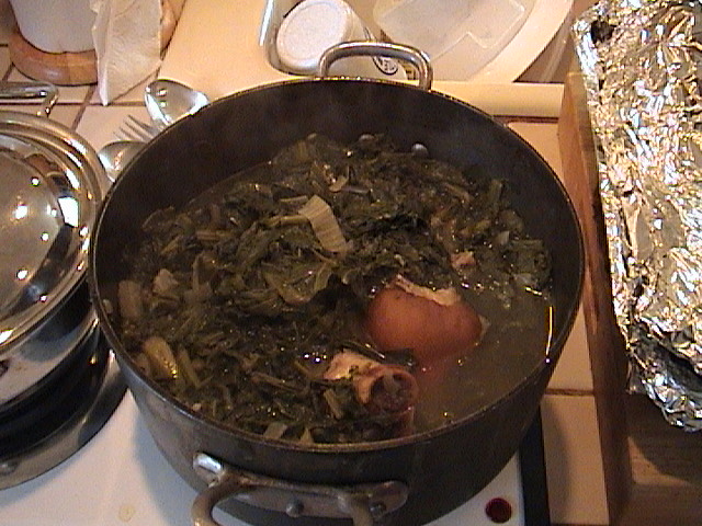 Lady of Q at Soul Fusion Kitchen : Southern Greens