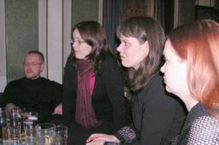 Tuukka, Johanna, Suvi and Maarit in Old Bank