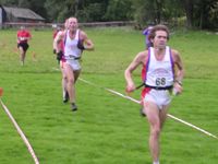 Mark Horrocks & Andy Black of Wharfedale being chased by Steve Jackson of Horwich