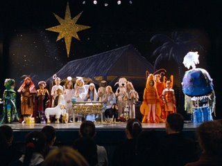 Still from the nativity scene in the film Love Actually