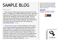 old Blogger classic Tekka template