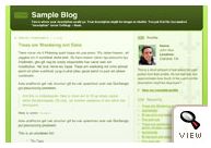 old Blogger classic Thisaway Green template