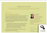 old Blogger classic Minima Ochre template