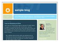 old Blogger classic No. 897 template