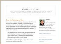 old Blogger classic Minima template