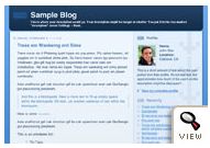 old Blogger classic Thisaway Blue template