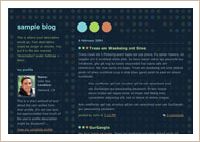 old Blogger classic Dots Dark template