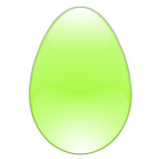 green glass egg