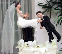 Bolo de casamento - noivos