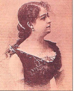 María Álvarez Tubau (1854-1914), célebre actriz madrileña que actuó en el teatro de la Alhambra