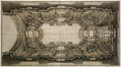 Vault of San Ignazio - Andrea Pozzo sketch