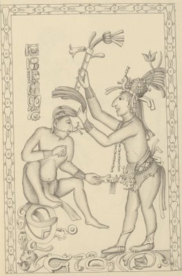 Mayan ruler with subject
