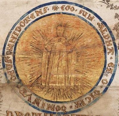 Edward IV Roll - detail of sunman