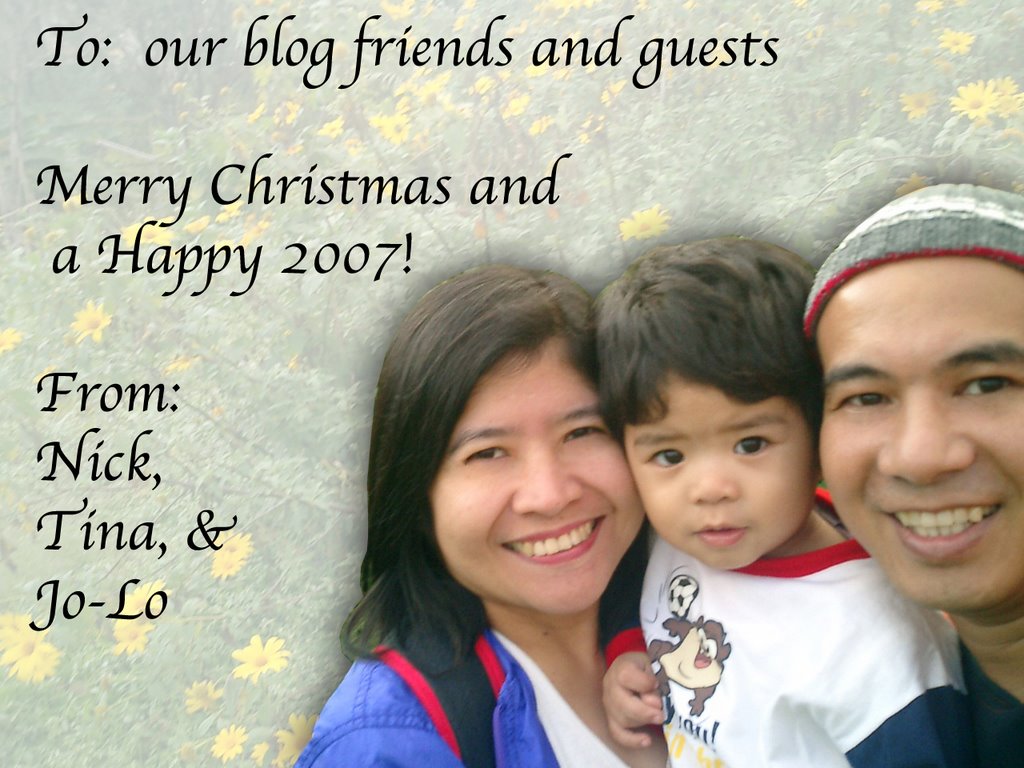 A Christmas greeting from our family to yours