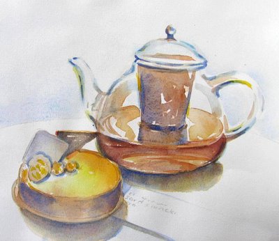 Galerie Lafayette Glass Teapot