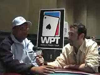 Victor Ramdin being interviewed during the World Poker Tour
