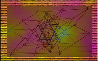 Pyramid and Hexagram Jewish star