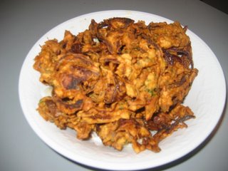 Onion Pakodas are with onion and good snack on rainy day