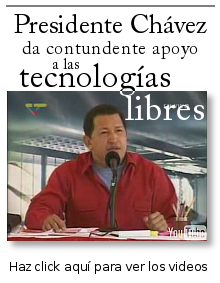 Presidente Hugo Chávez da respaldo al software libre y tecnologías libres