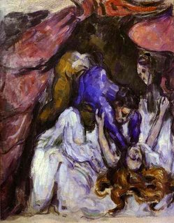 strangled woman - cézanne