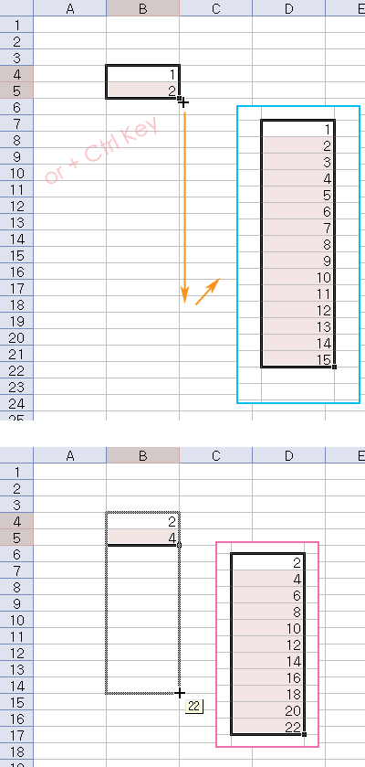 엑셀 숫자 자동 증가시키는 법