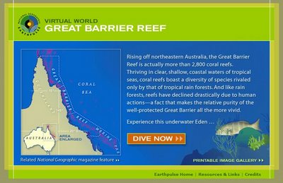 GIS Sites: Great Barrier Reef @ National Geographic