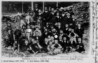 photo de la congrégation protestante d'Aullène en 1904