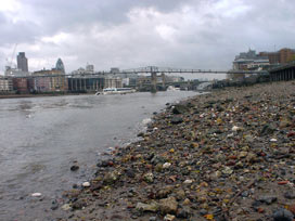 beach below Tate Modern