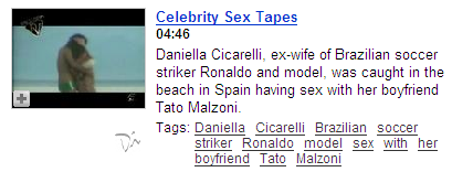 Daniella Cicarelli with Tato Malzoni Video on Youtube
