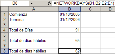 JLD Excel en Castellano - Usar Microsoft Excel eficientemente: Contando dias  entre fechas con Excel
