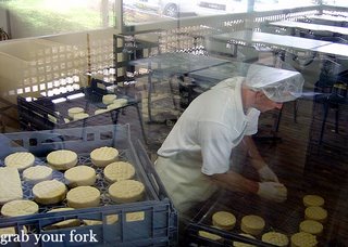 cheesemaking in the cheese room