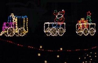 train christmas lights