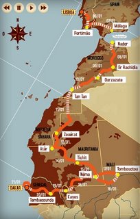 Dakar 2007 Haritası