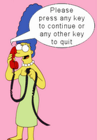 Please press any key to continue or any other key to quit