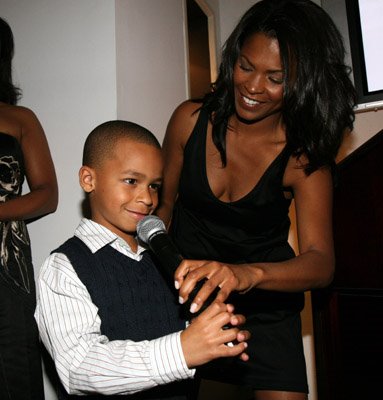 Nia Long and Son. 