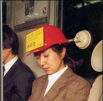 feel sleepy in train? use this cap to avoid slip