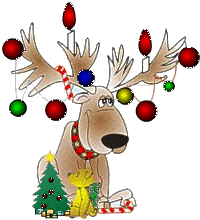 decorated reindeer