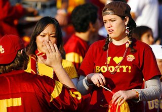 For Mrs. Poop and others, the USC quarterback to whom this chick is declaring affection, is named John David Booty