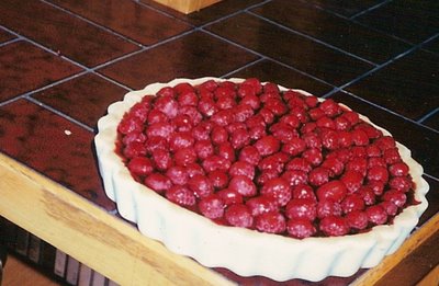 Raspberry Flan