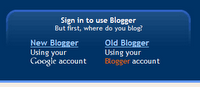 Login to the new Blogger