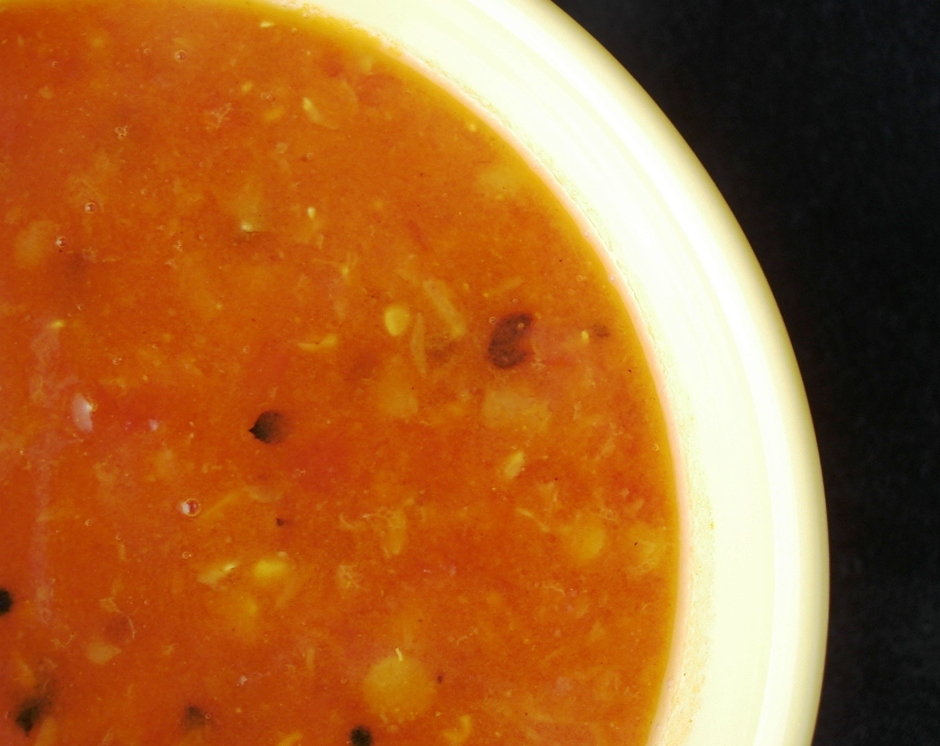 Frugal Cuisine: Spicy Tomato Lentil Soup