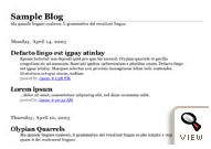 old Blogger classic Simple II template