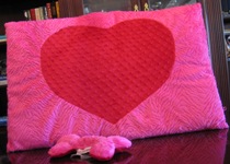 Heart pillow bed from Puppies With Attitude