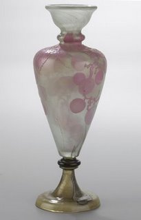 Emile Gallé, Vase with grape decoration, shown at the Exposition universelle de Paris, 1900, image by Patrice Schmidt, courtesy of the Musée d'Orsay, donation Rispal, 2005