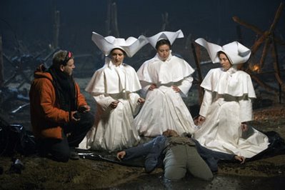 Three Ladies and Tamino, The Magic Flute, directed by Kenneth Branagh, at left