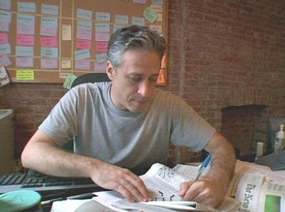 Jon Stewart solves the Times crossword in pen, Wordplay, directed by Patrick Creadon