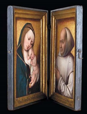 Master of the Magdalen Legend, Virgin and Child, 1490/1500, and unknown French artist, Willem van Bibaut, 1523, Private Collection