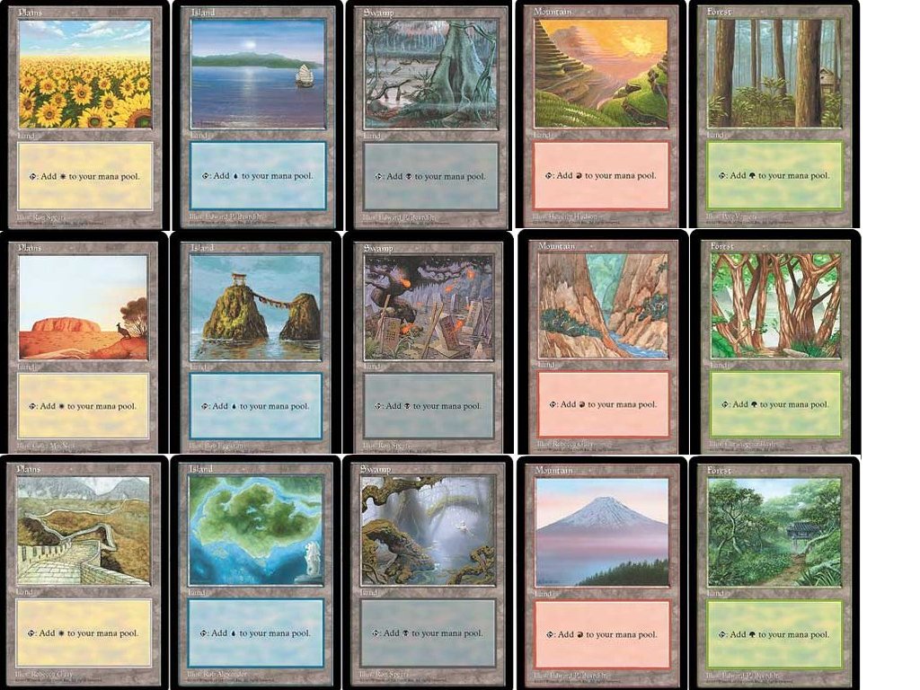 Huffalump Shopping is GOOD for the Soul: MTG CCG APAC Lands Complete