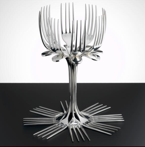 designers block: A Fork Sculpture for Taillevent, Paris